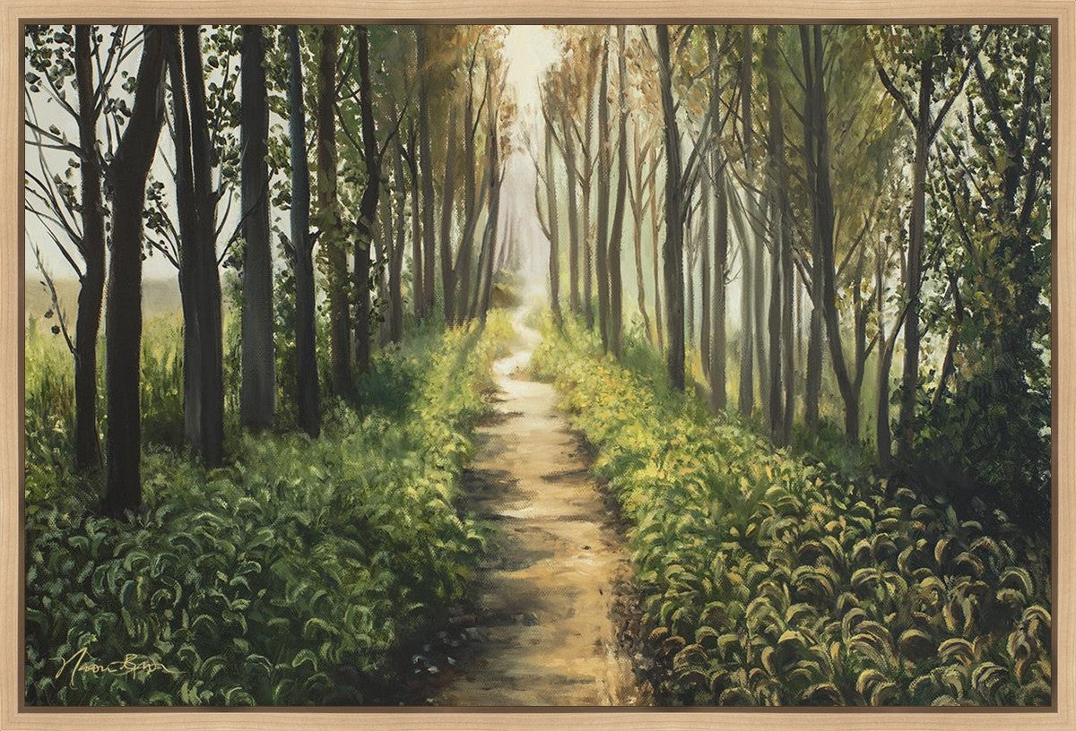 Enjoy The Beauty On Your Broken Path, Forest Walkway Gallery Wrap