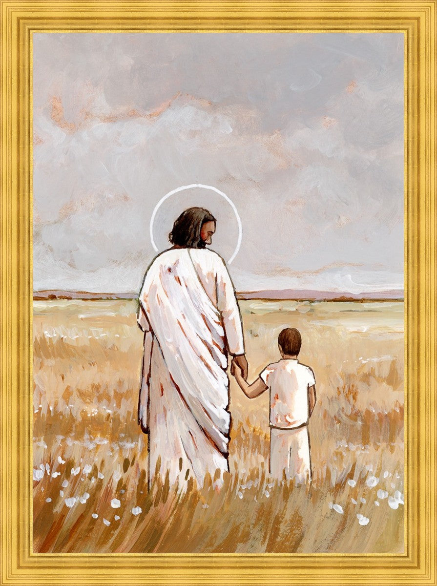 I'll Walk With You - Boy Large Wall Art