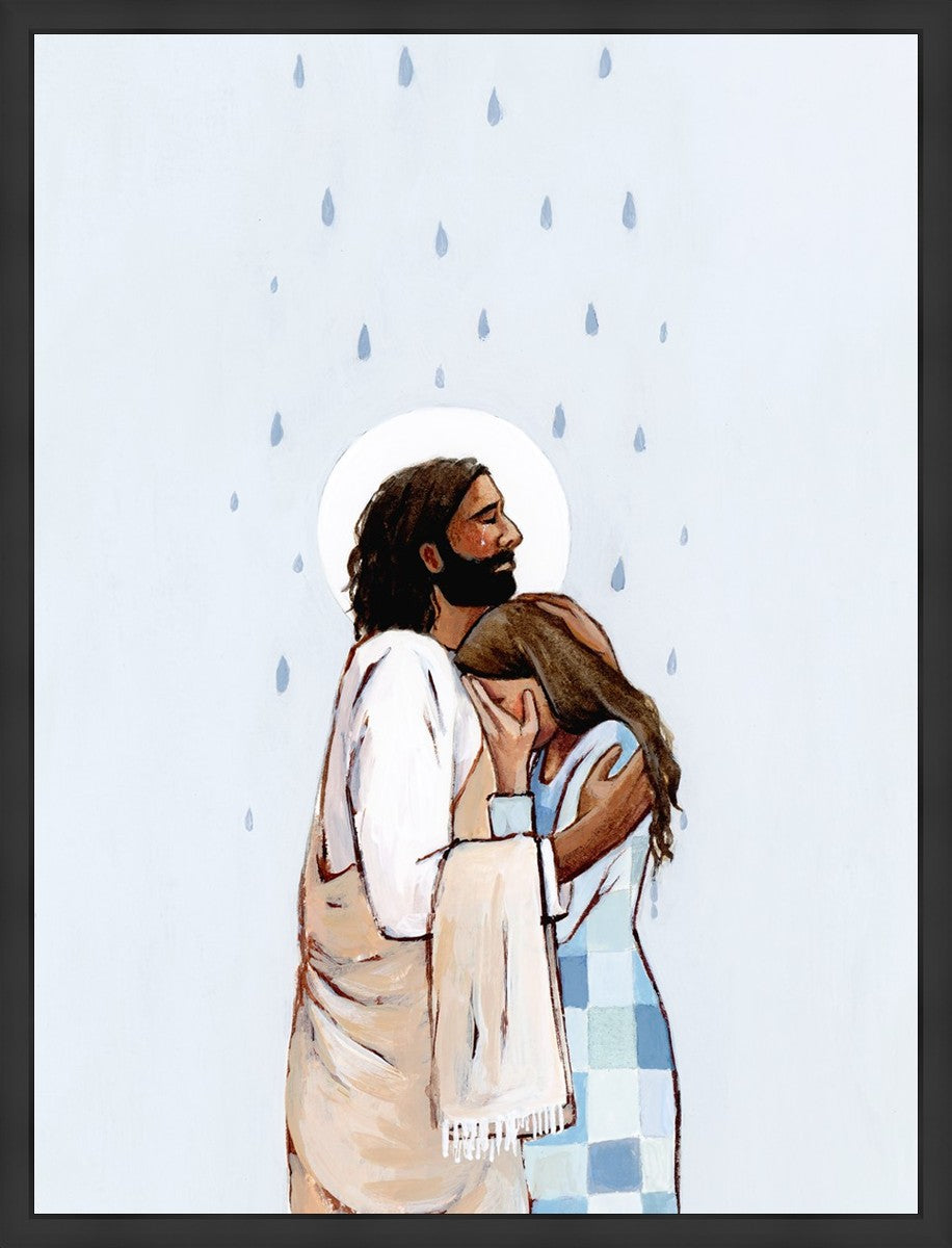 When The Blues Came, And The Rains Fell, He Was There Large Wall Art