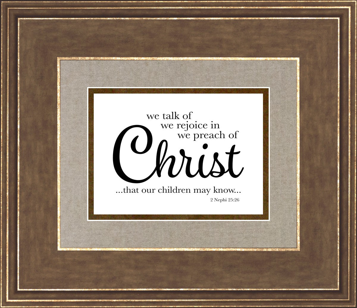 We Talk of Christ