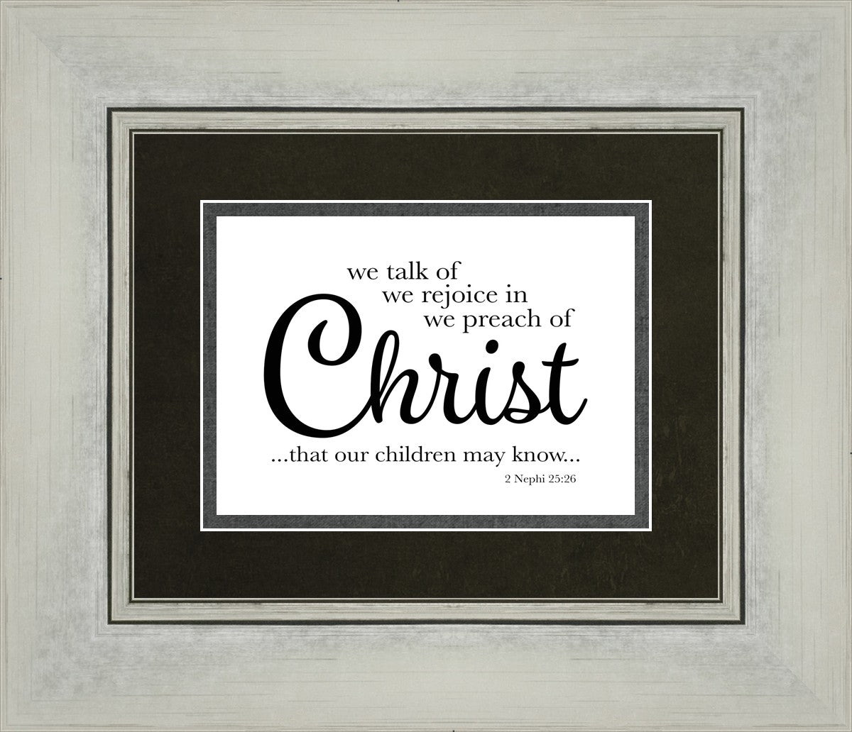 We Talk of Christ