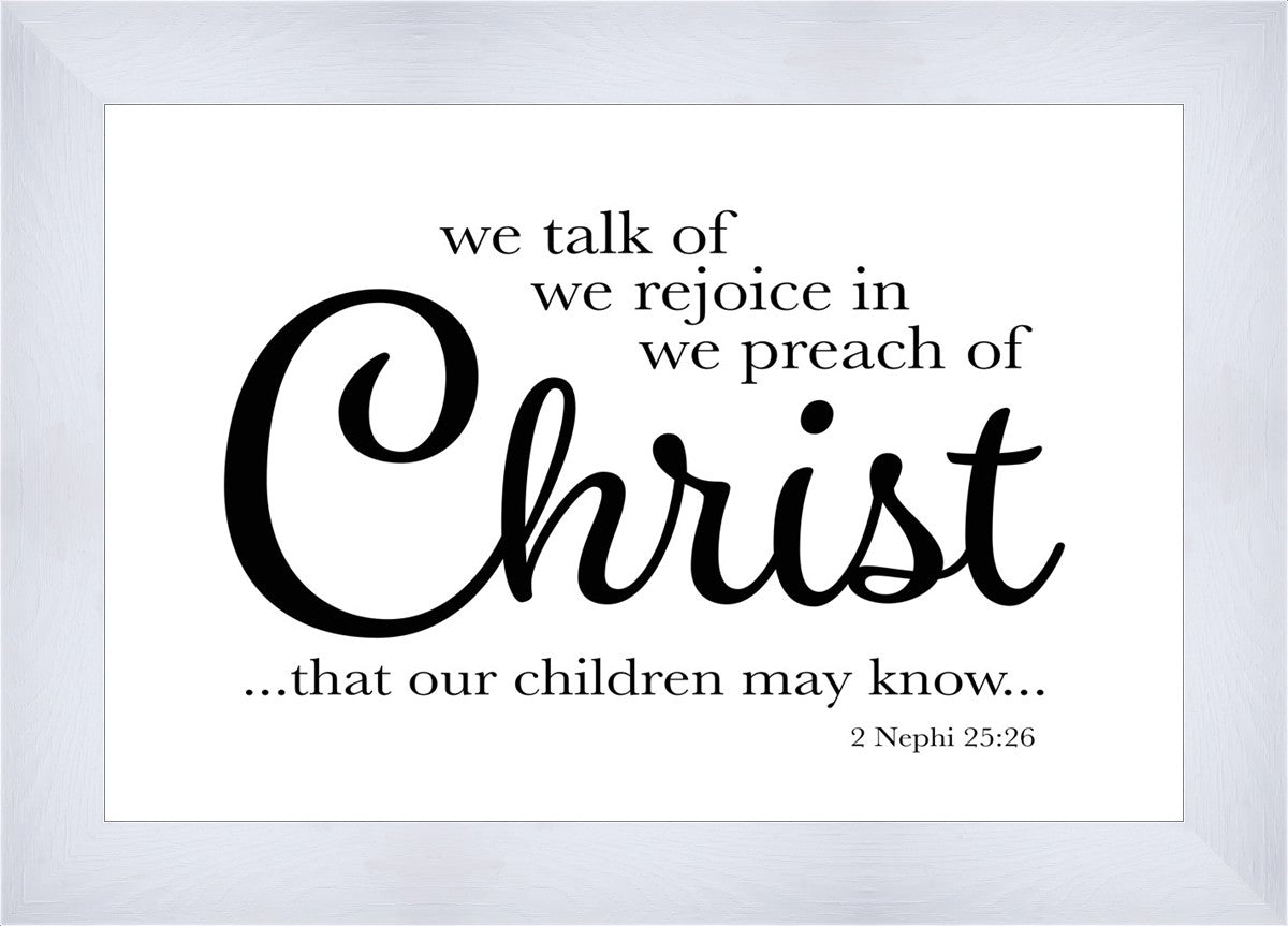 We Talk of Christ