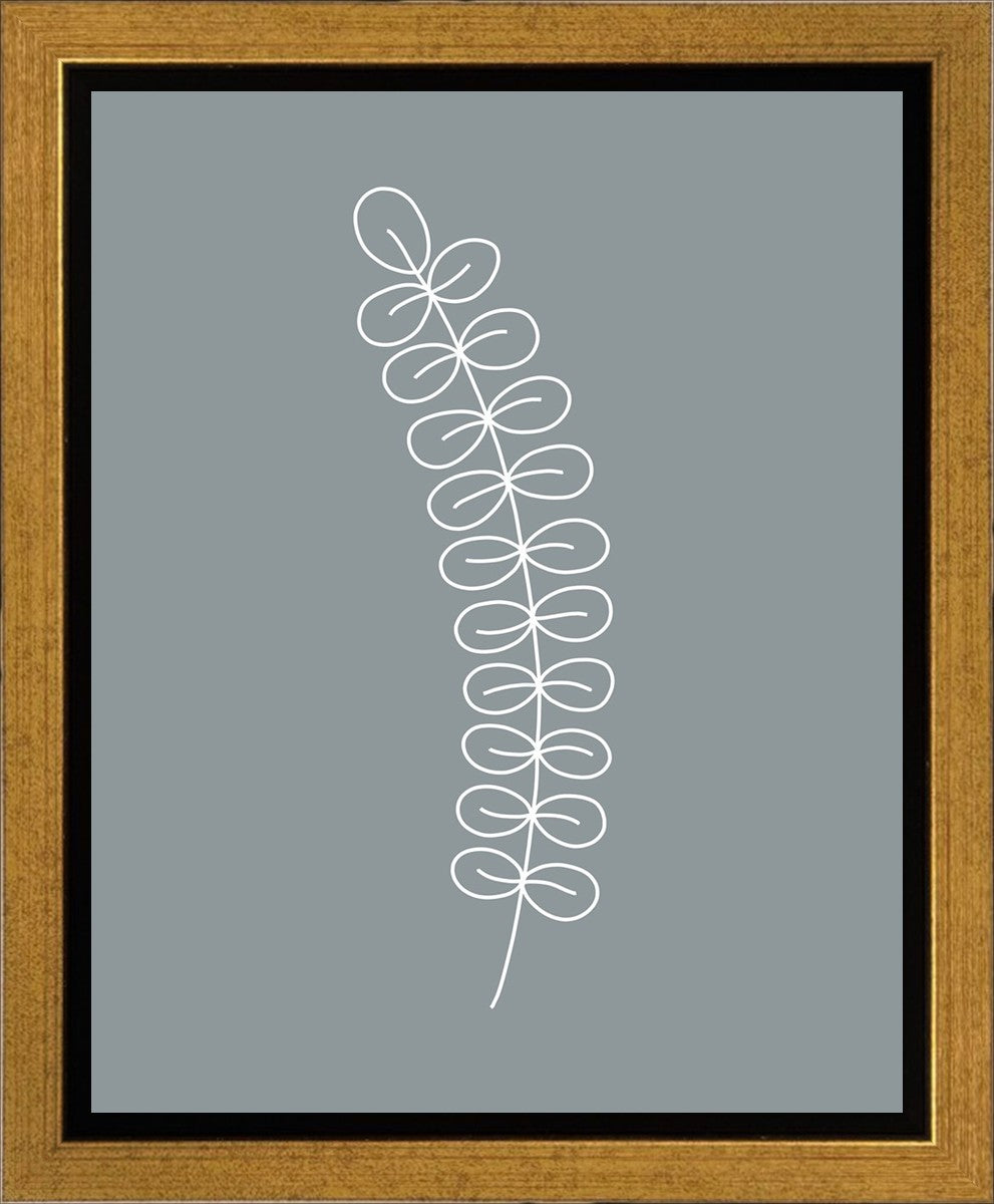 Minimalist Stem Blue Gallery Wrap