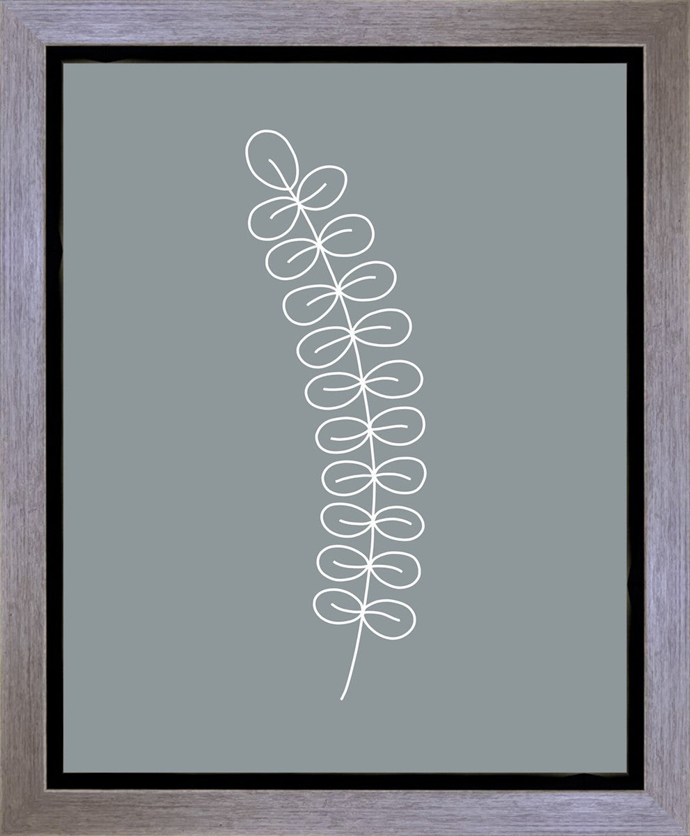 Minimalist Stem Blue Gallery Wrap