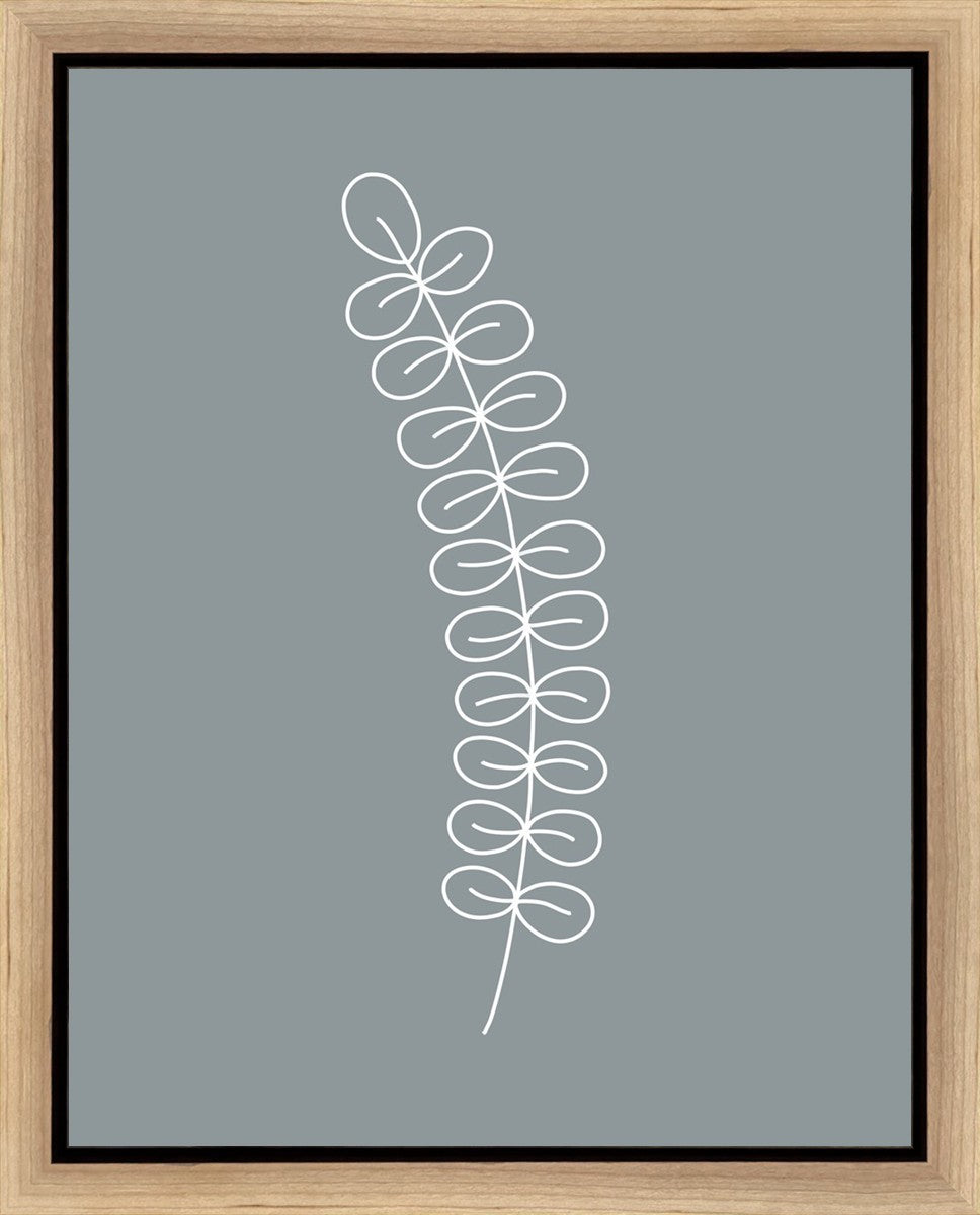 Minimalist Stem Blue Gallery Wrap