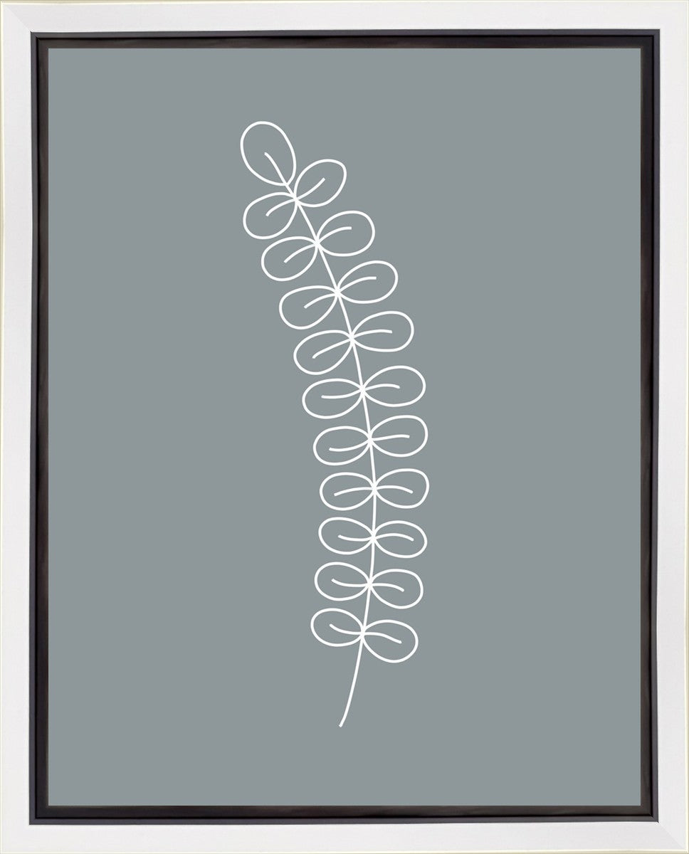 Minimalist Stem Blue Gallery Wrap