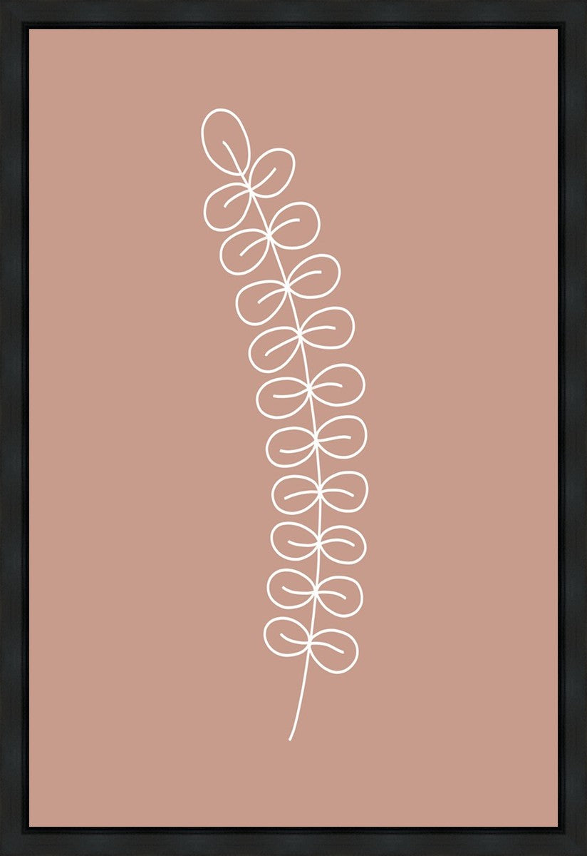 Minimalist Stem Pink Gallery Wrap