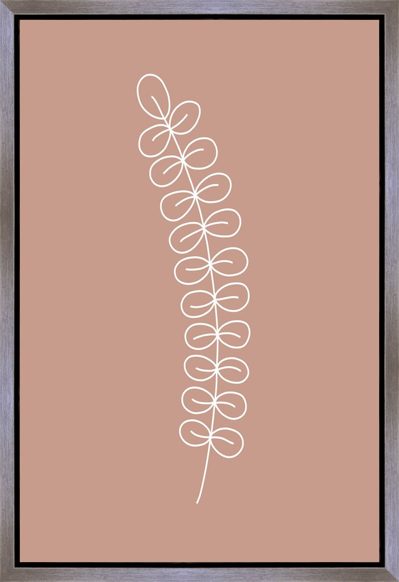 Minimalist Stem Pink Gallery Wrap