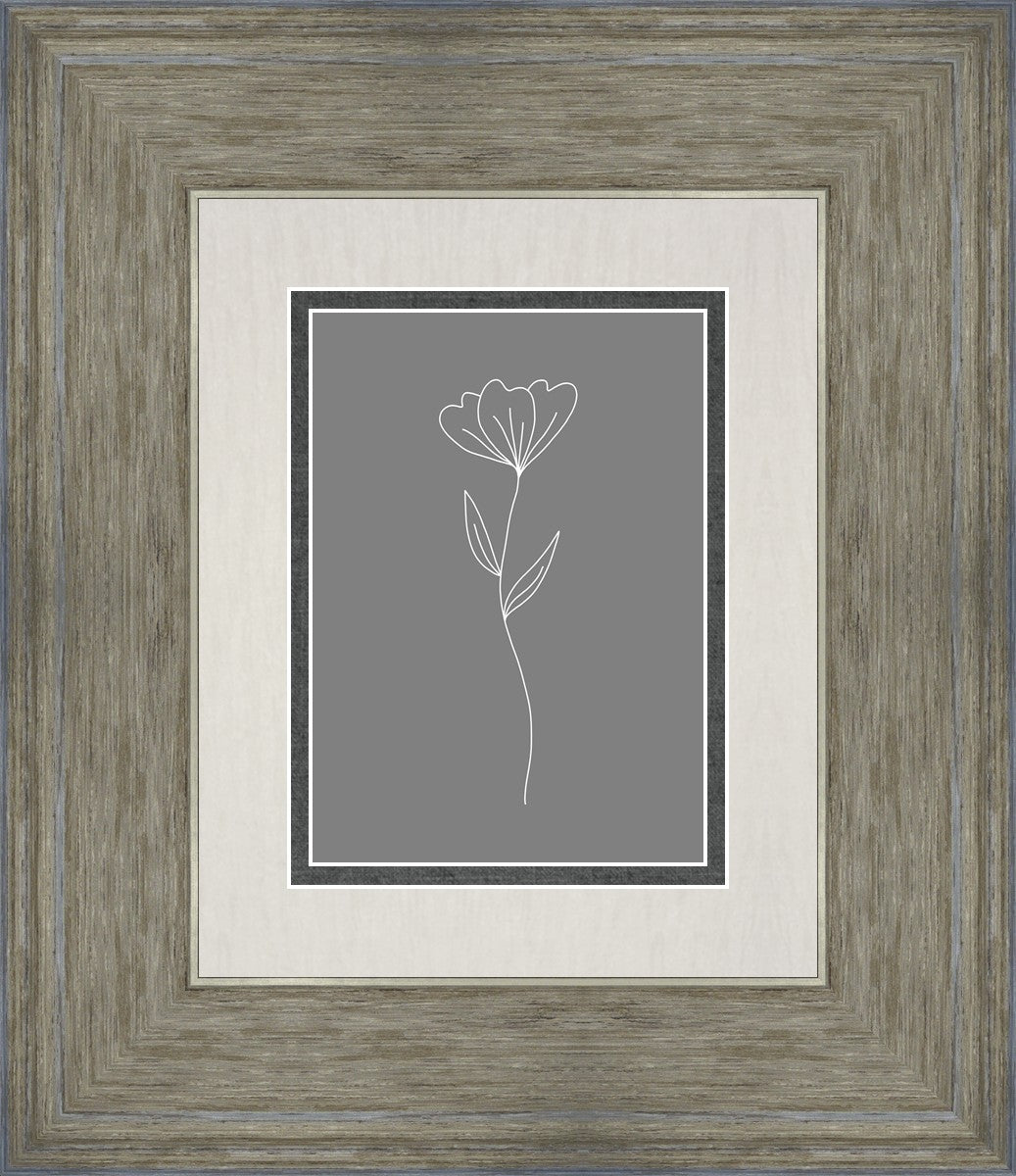 Minimalist Flower Gray