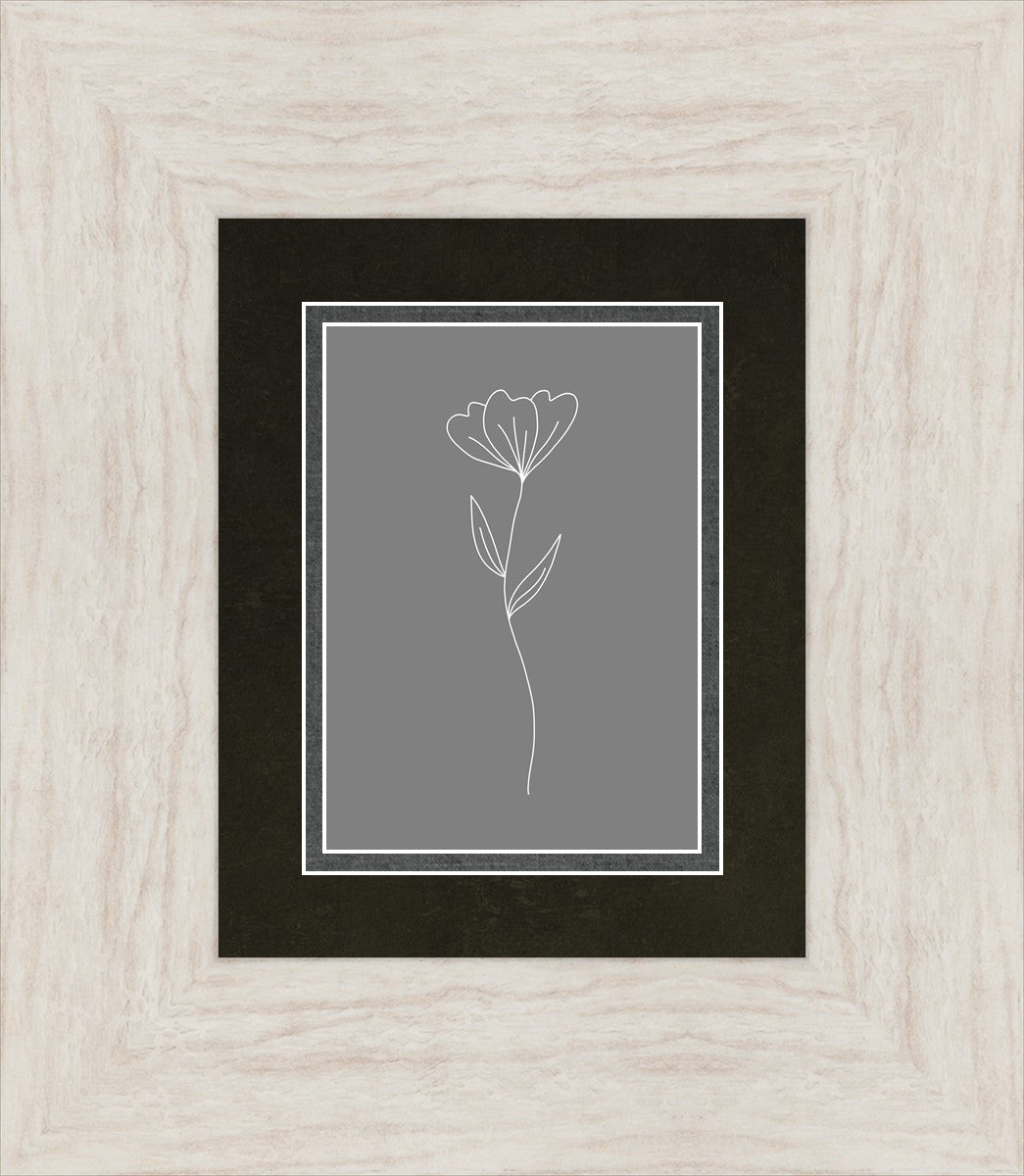Minimalist Flower Gray
