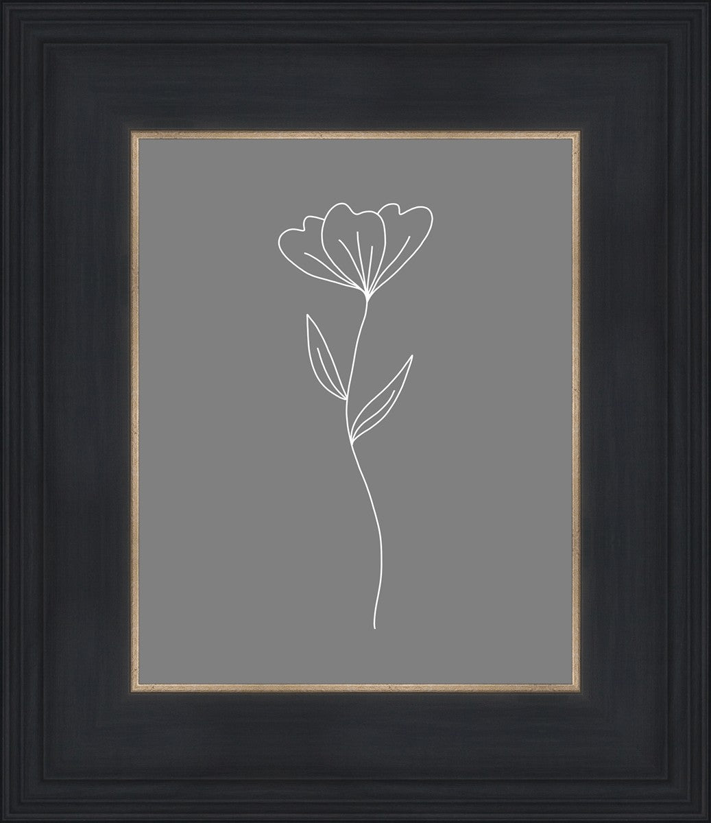 Minimalist Flower Gray