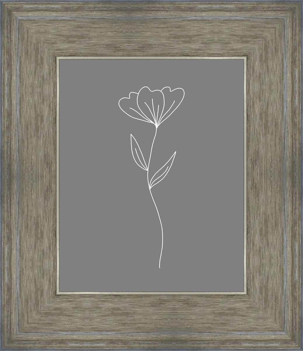 Minimalist Flower Gray