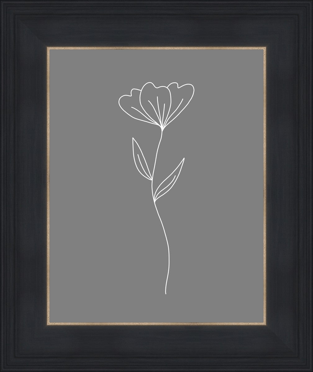 Minimalist Flower Gray
