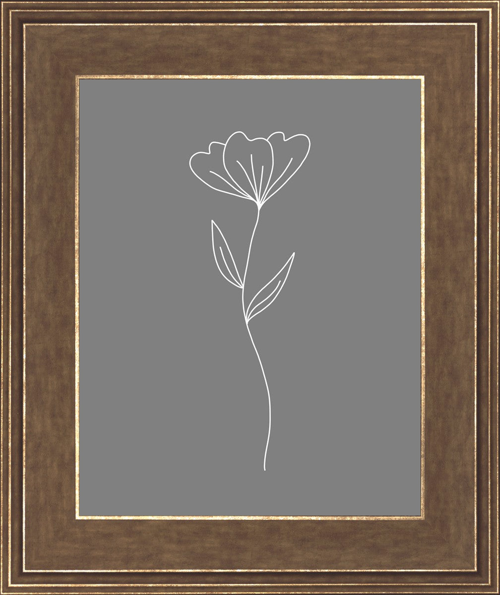 Minimalist Flower Gray