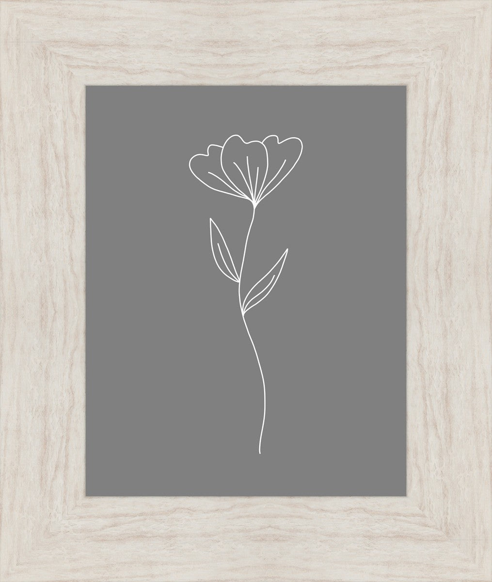 Minimalist Flower Gray