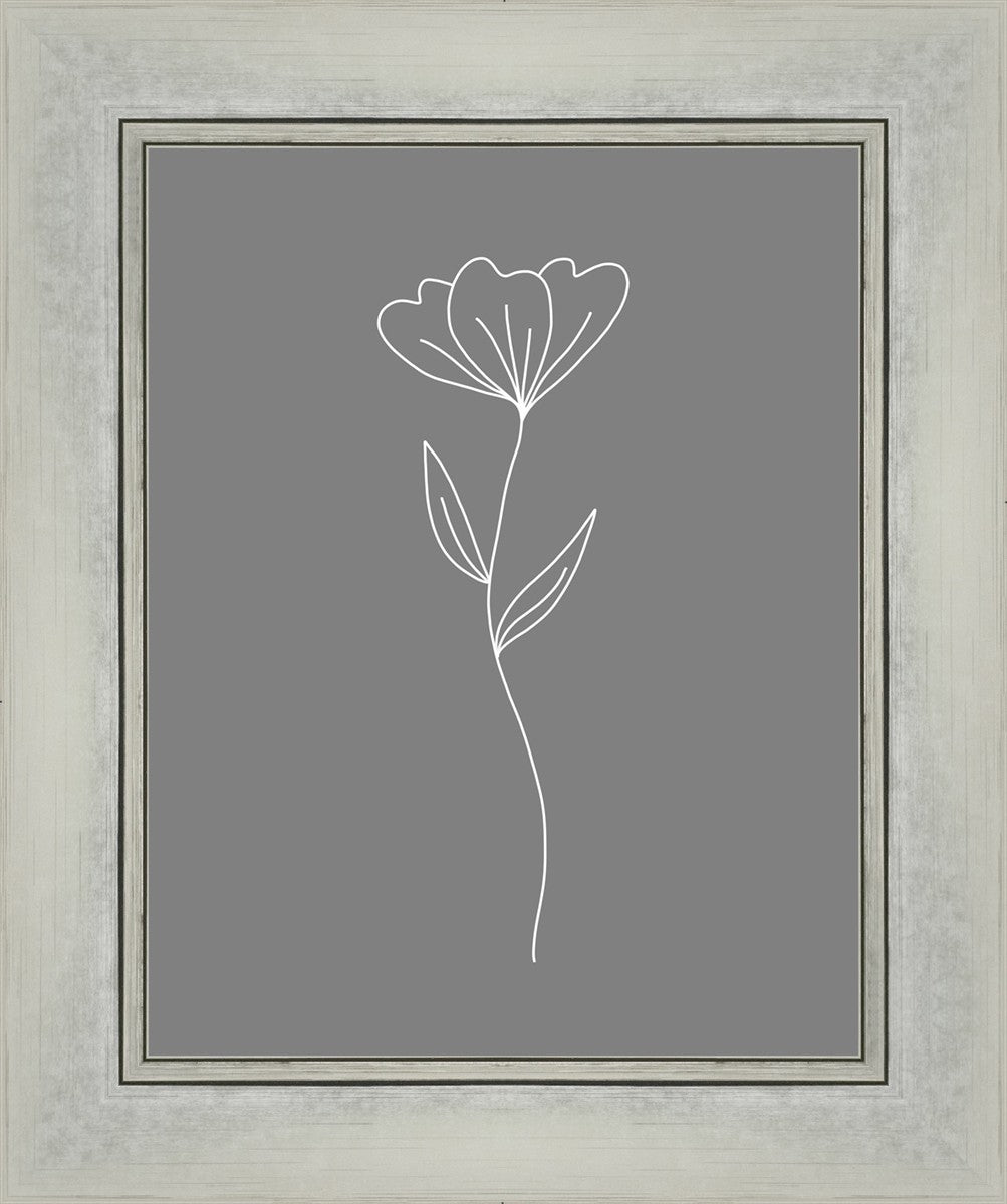 Minimalist Flower Gray
