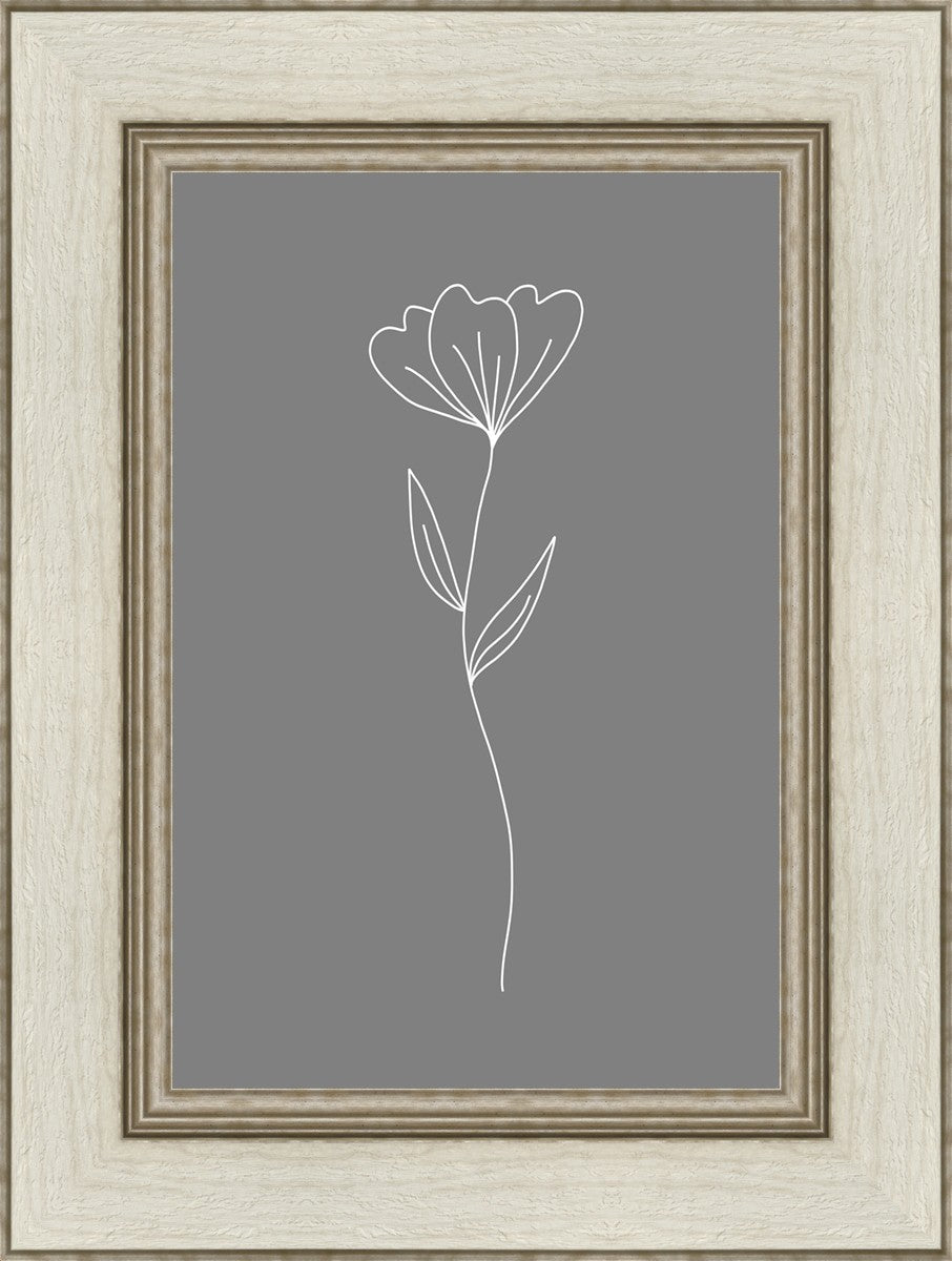 Minimalist Flower Gray