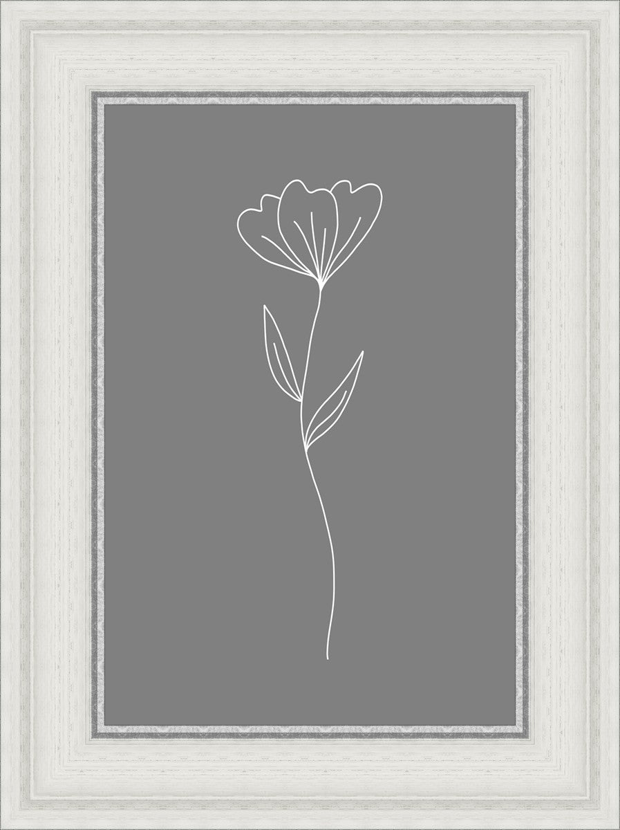 Minimalist Flower Gray