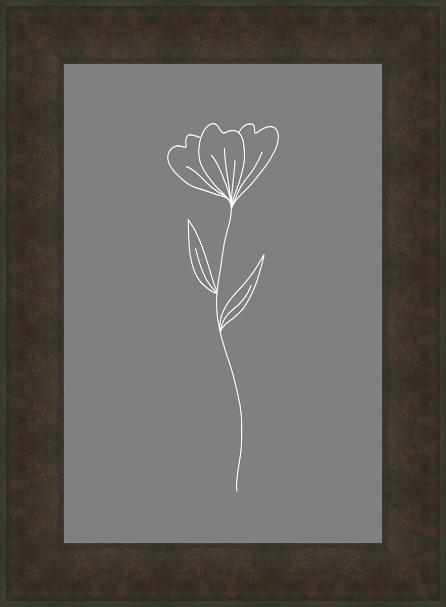 Minimalist Flower Gray