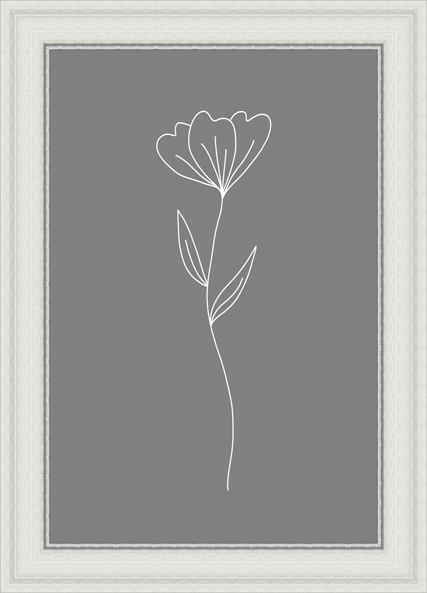 Minimalist Flower Gray