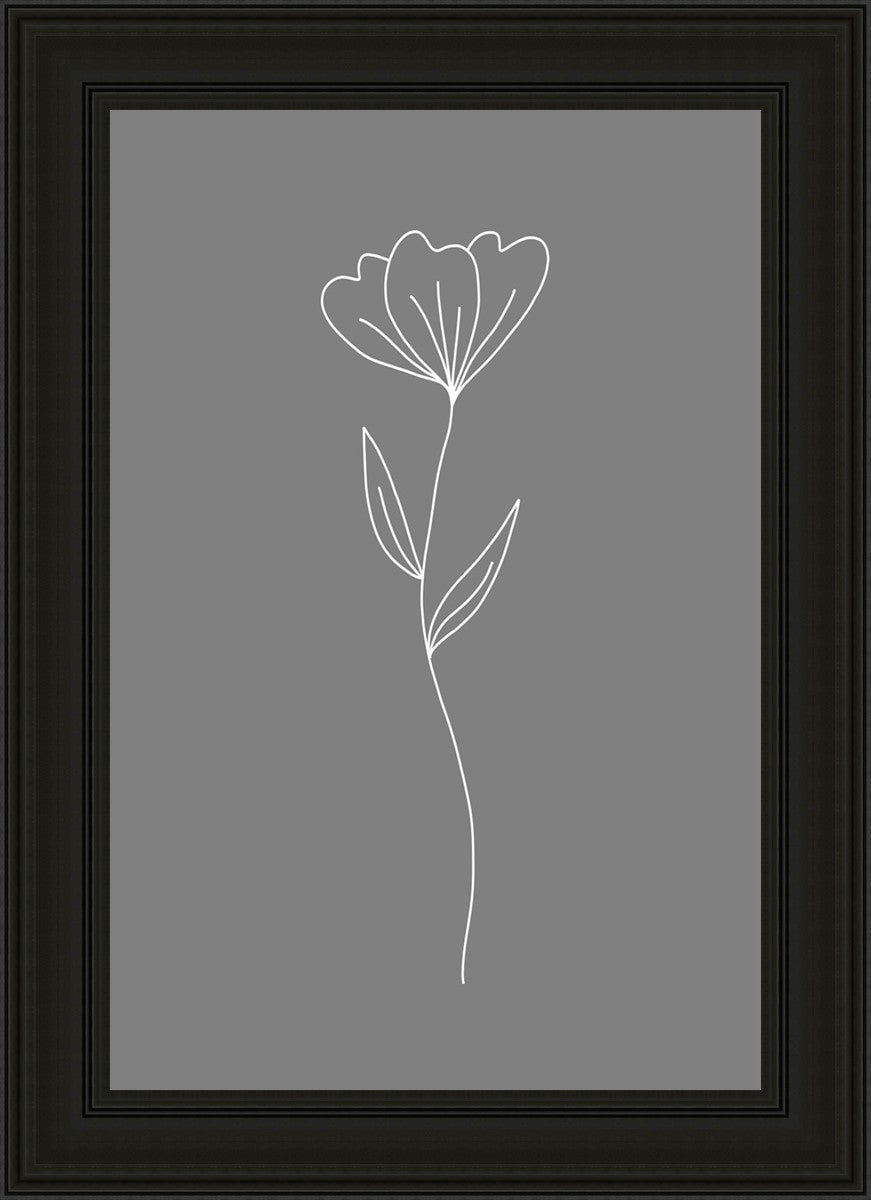 Minimalist Flower Gray