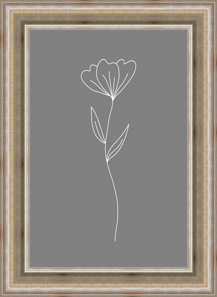 Minimalist Flower Gray