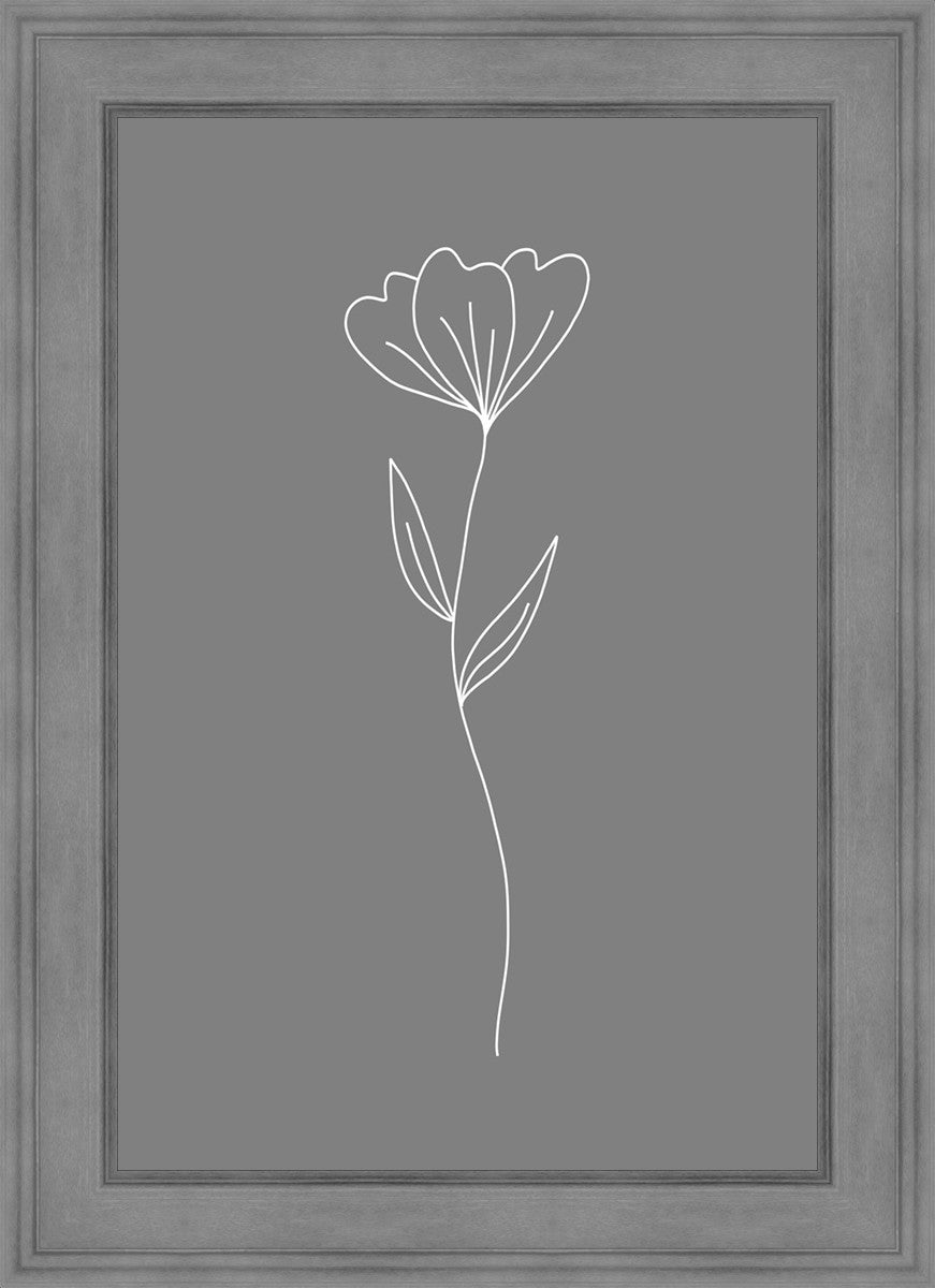 Minimalist Flower Gray
