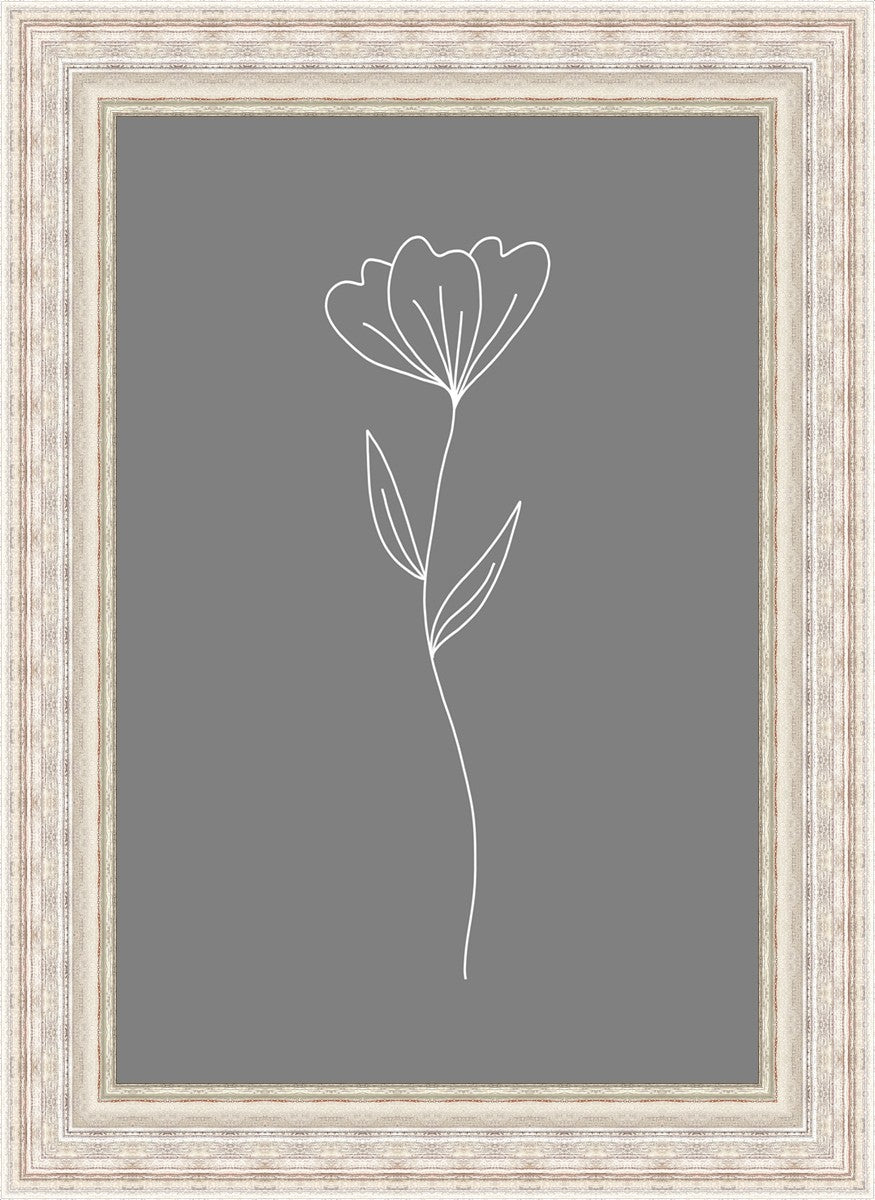 Minimalist Flower Gray