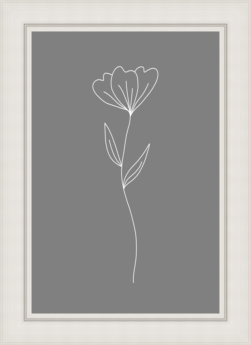 Minimalist Flower Gray