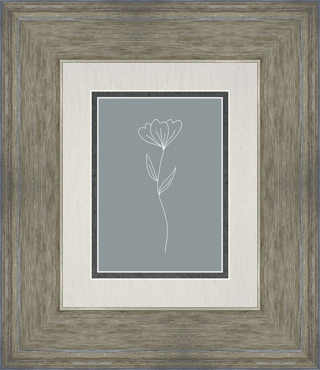 Minimalist Flower Blue