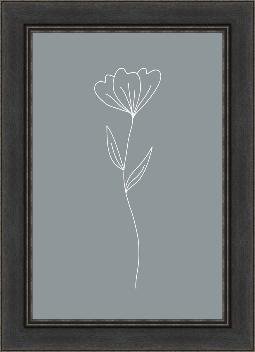 Minimalist Flower Blue
