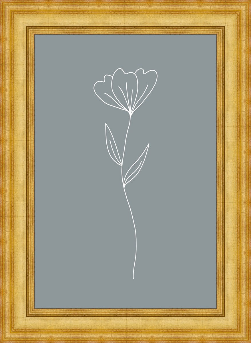Minimalist Flower Blue