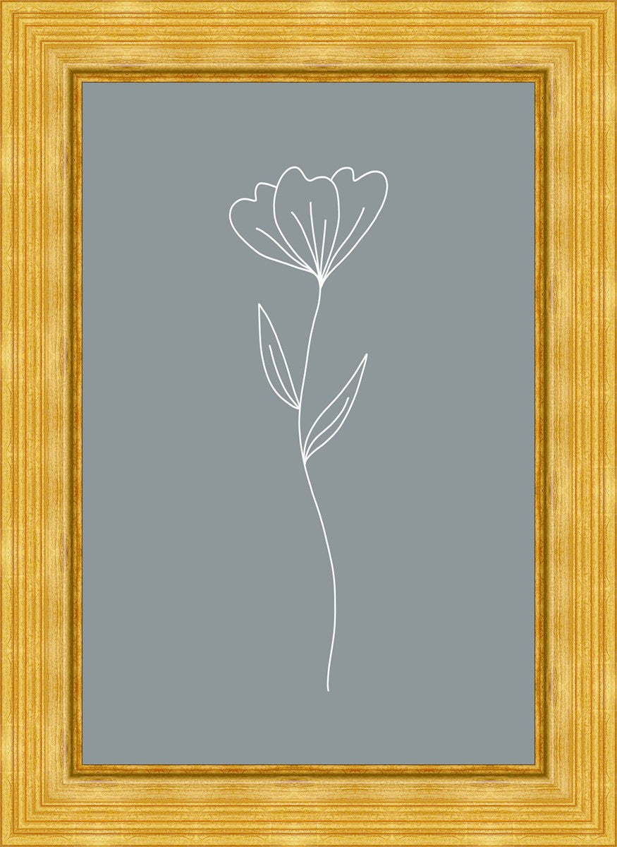 Minimalist Flower Blue