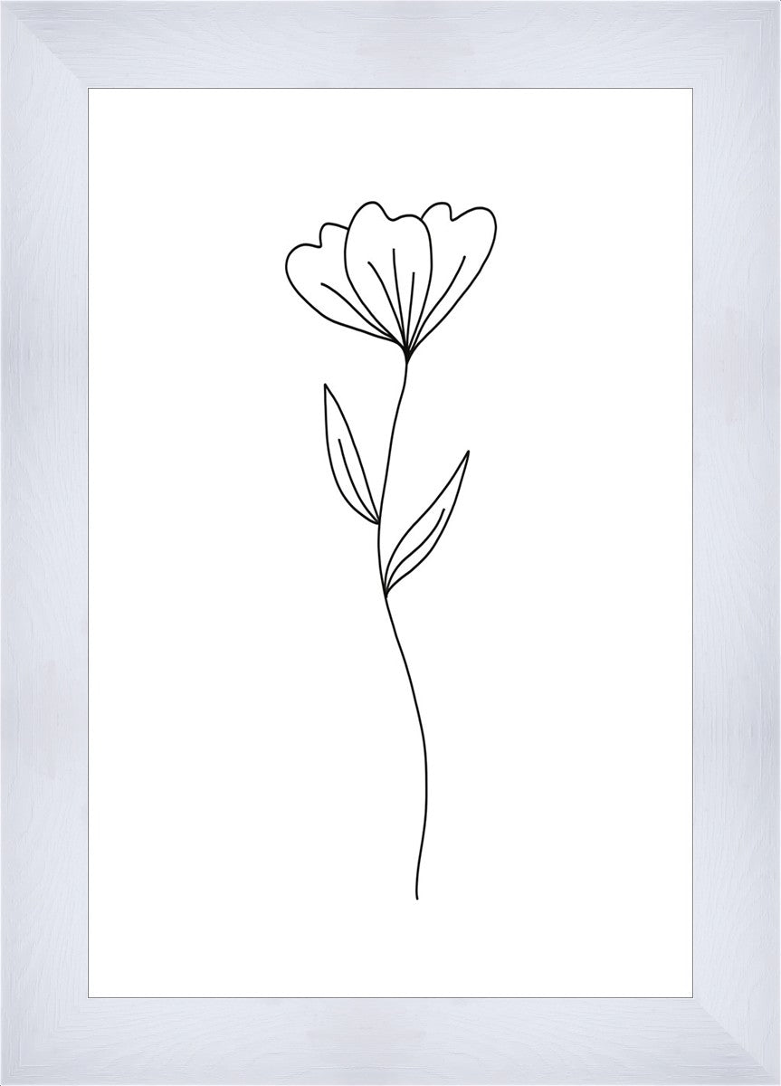 Minimalist Flower White