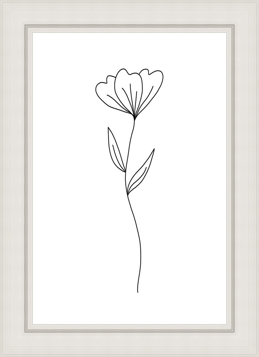 Minimalist Flower White