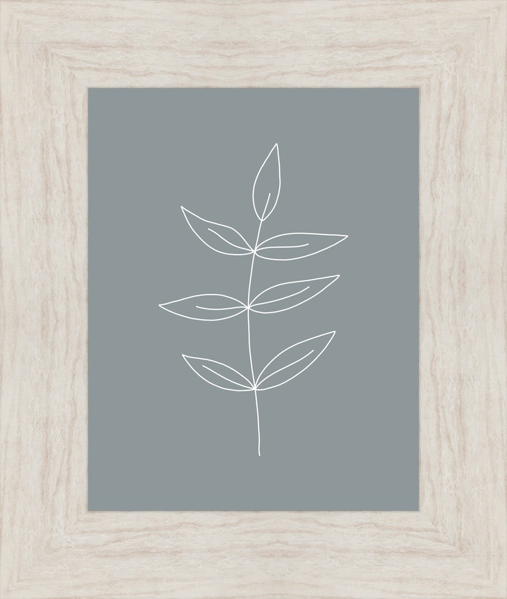 Minimalist Leaves Blue