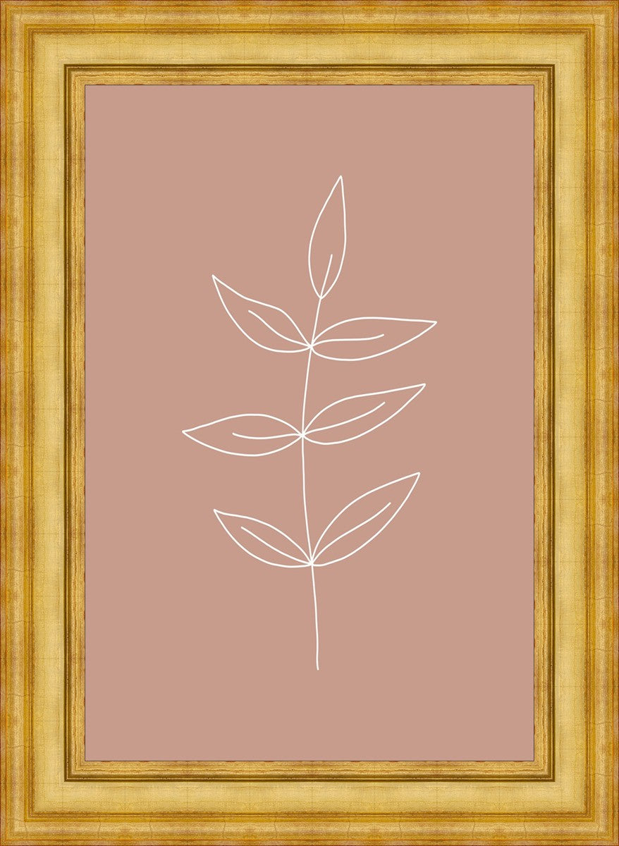 Minimalist Leaves Pink