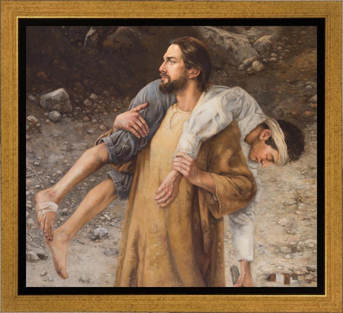 He Will Place You on His Shoulders and Carry You Home Gallery Wrap