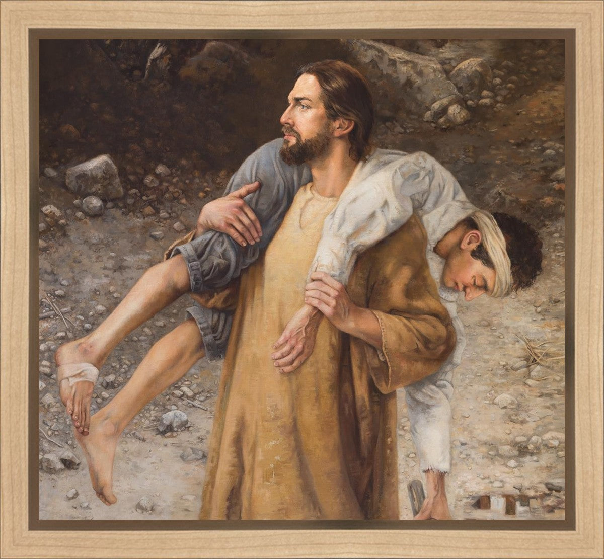 He Will Place You on His Shoulders and Carry You Home Gallery Wrap