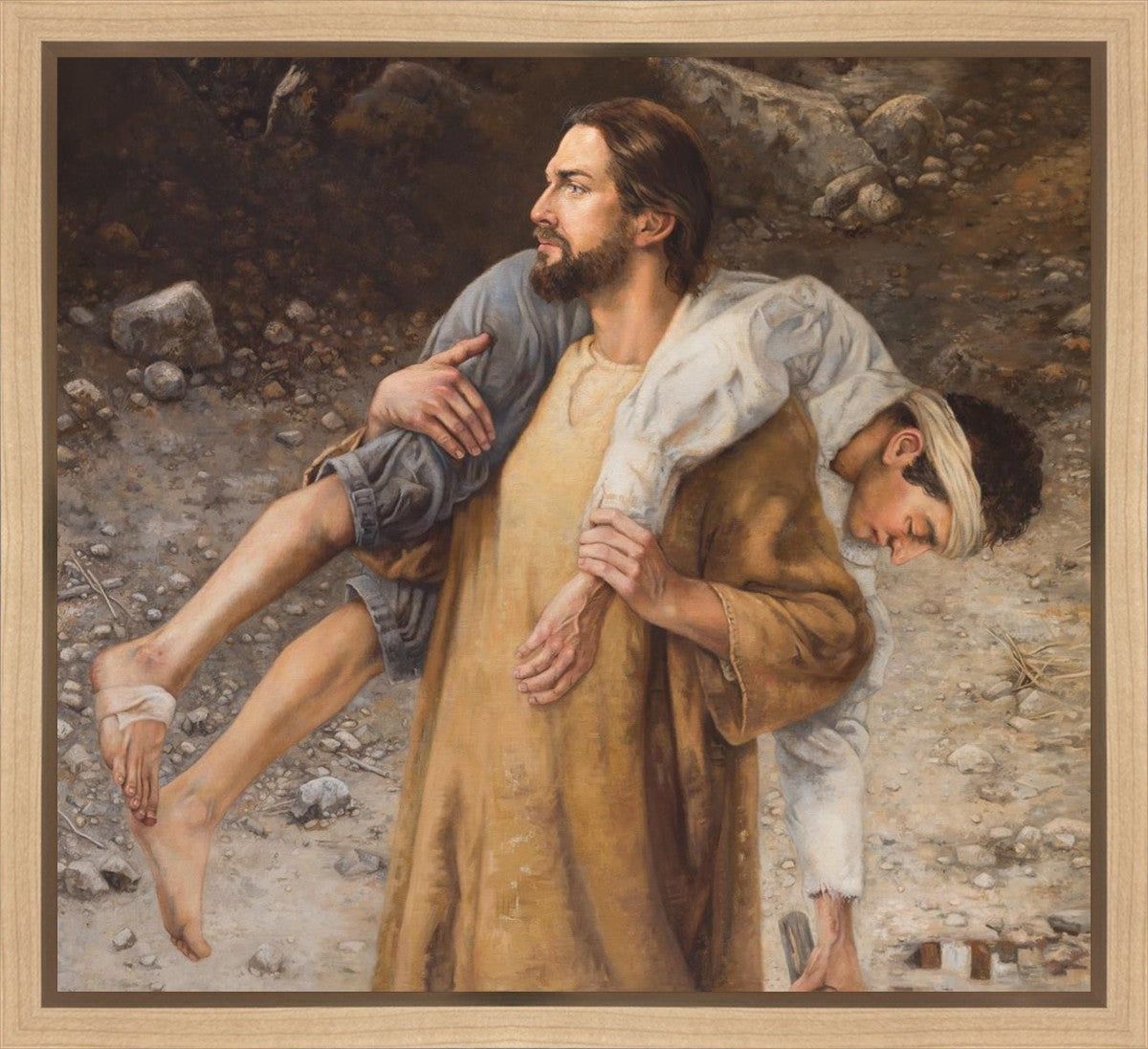 He Will Place You on His Shoulders and Carry You Home Gallery Wrap