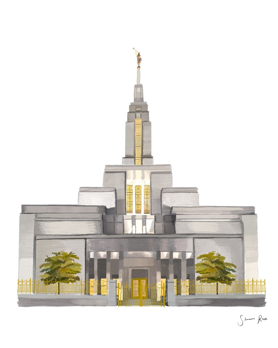 Sacred Spaces Draper Utah Temple Gallery Wrap
