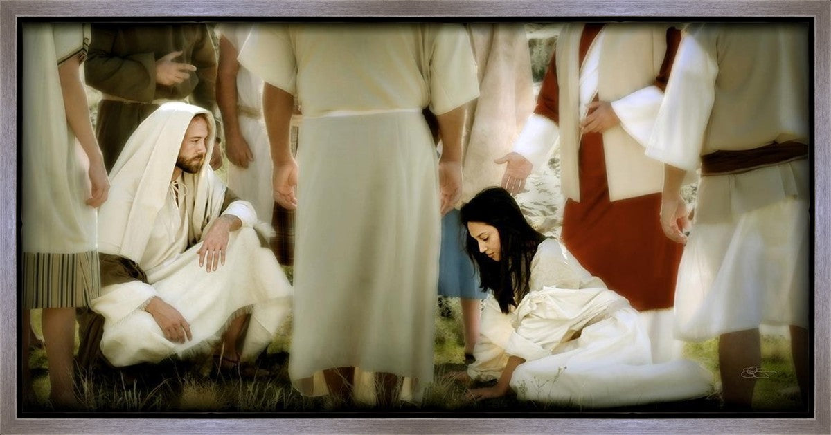Let Him Who is Without Sin Cast the First Stone Gallery Wrap