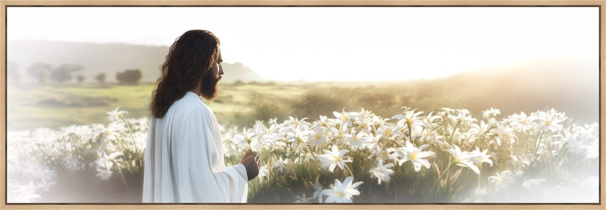 Consider The Lilies Large Wall Art Gallery Wrap