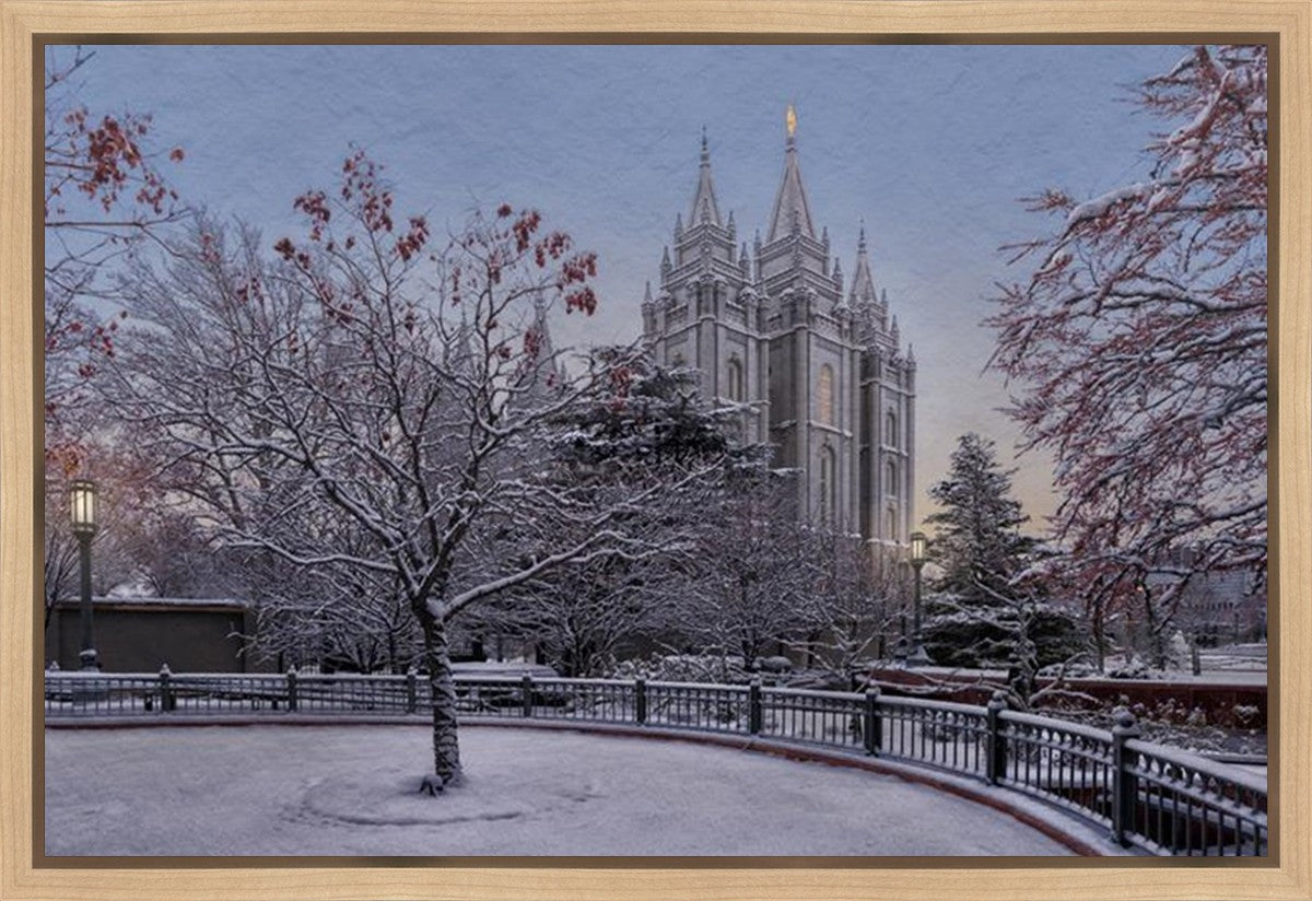 Salt Lake Temple Winter Solitude Gallery Wrap