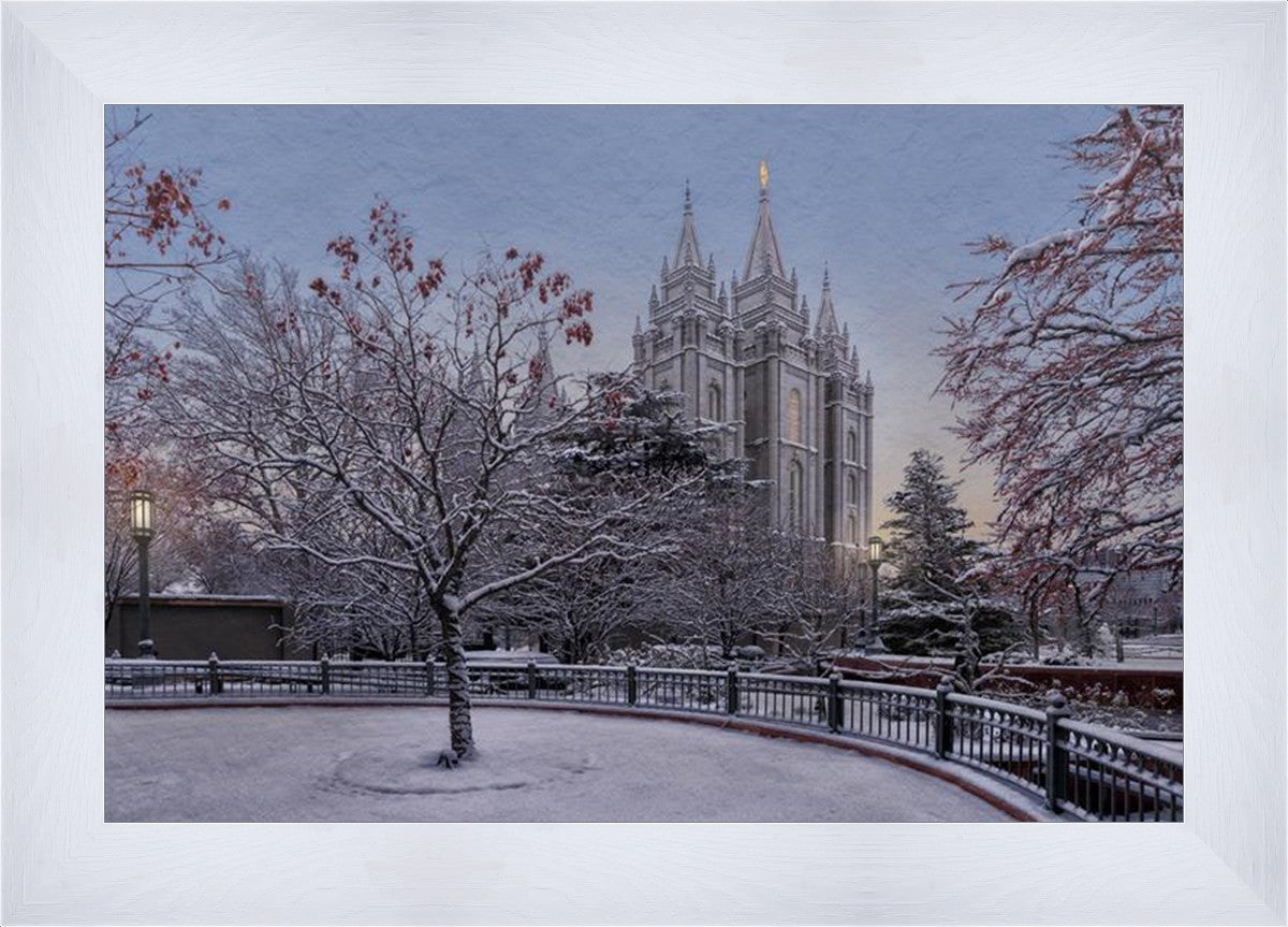 Salt Lake Temple Winter Solitude