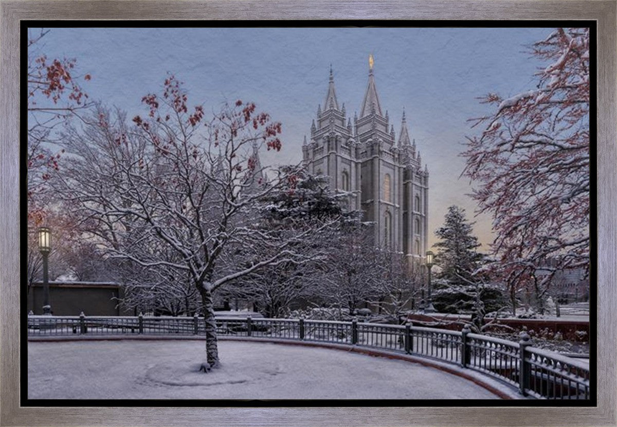 Salt Lake Temple Winter Solitude Gallery Wrap