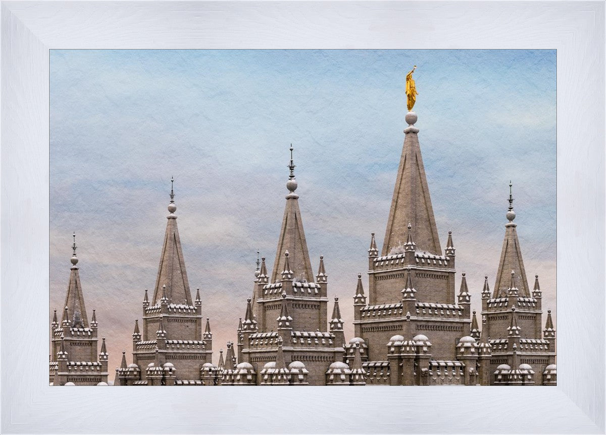 Salt Lake Temple Winter Ramparts