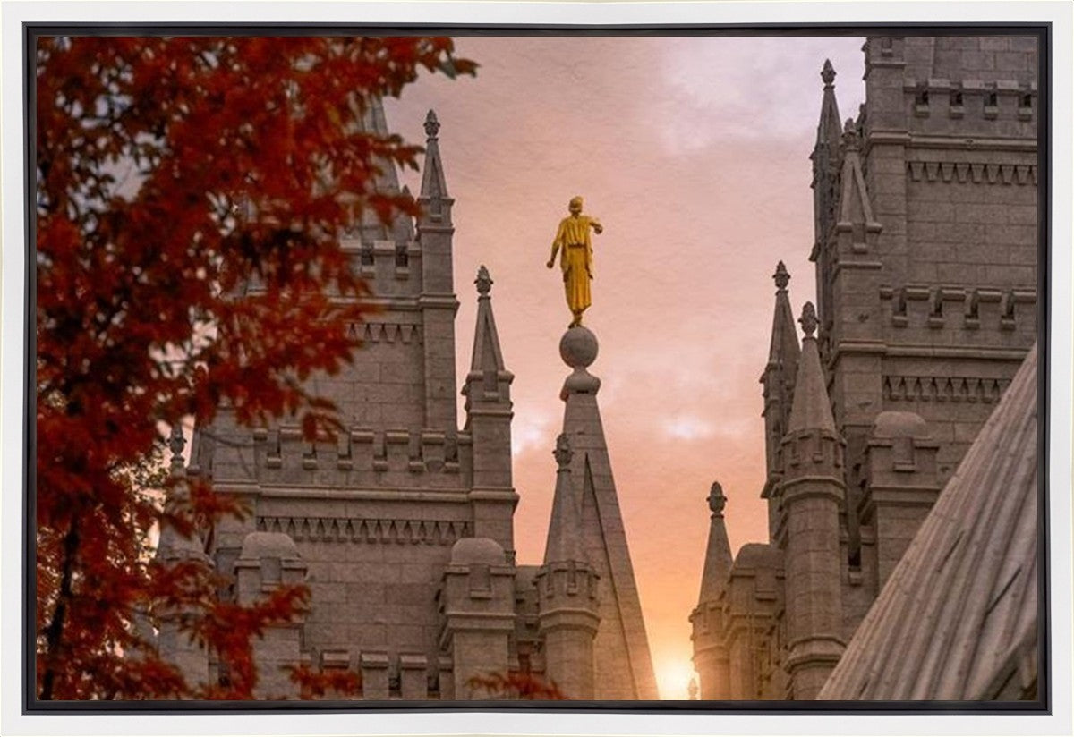 Salt Lake Temple Angel from on High Gallery Wrap