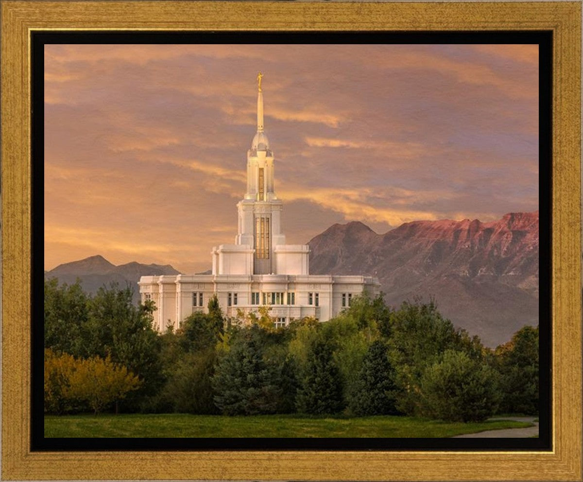 Payson Temple Golden Valley Gallery Wrap