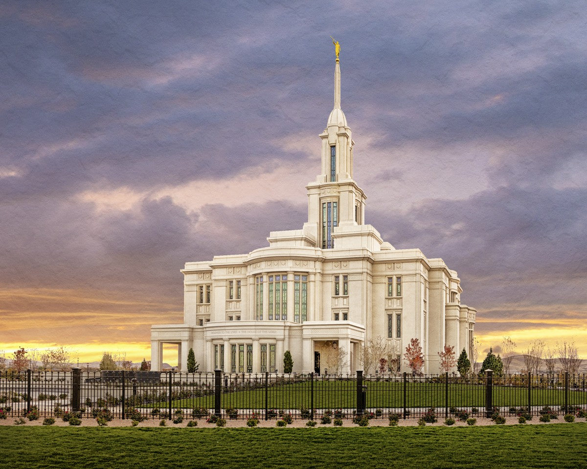 Payson Temple Storm Breaks